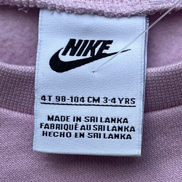 Nike Futura Stack Long Sleeve Pullover Fleece & Leggings Girls 2pc Set 4T 3-4Yrs - Picture 8 of 9